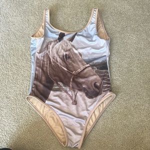 Wildfox Stormy horse one piece swimsuit Size S